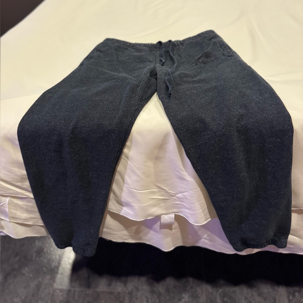 Roots black salt and pepper track sweat pants M